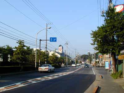 神奈川県内 戸塚区柏尾町から起点方向を望む