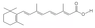 ビタミンA 13-シス-レチノイン酸 分子構造