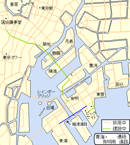 青海・有明南連絡道路(地図)