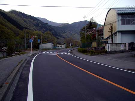 足尾高校前から起点方向