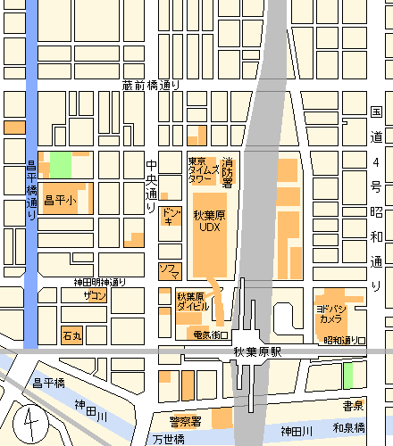 昌平橋通り(地図)