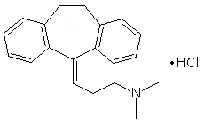 三環系抗鬱薬の例 [塩酸アミトリプチリン]