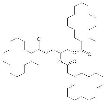 中性脂肪の例 トリパルミチン
