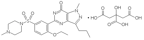 枸櫞酸シルデナフィル