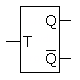 TFF フリップフロップ 簡略化記号