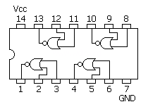 7402端子接続図