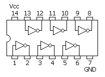 7404 端子接続図