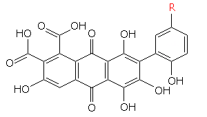 ラッカイン酸の基本構造
