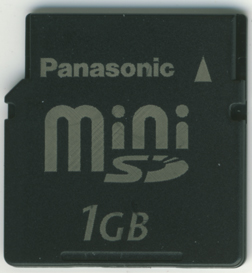 miniSD 1GB (表)