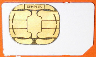 通常サイズのUIMカードの例2
